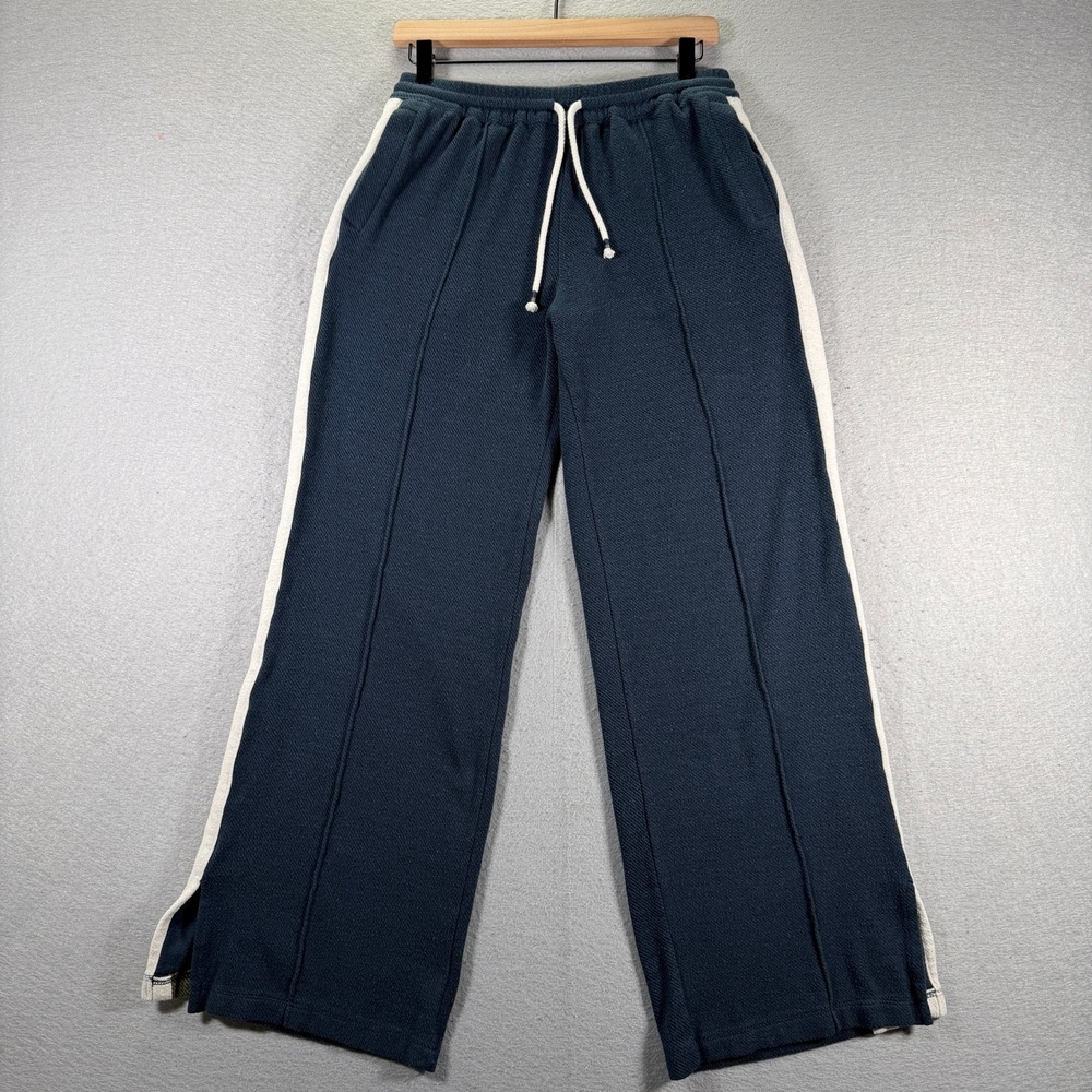 Faherty Mens Lounge Pants Track‎ Casual Blue White Stripe Joggers 28x30